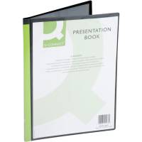 Q-connect A4 demomappe med 10 lommer i sort