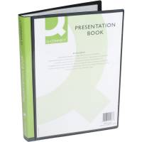 Q-connect A4 demomappe med 40 lommer i sort