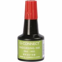 Q-connect stempelfarve i r&oslash;d