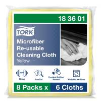Tork 183601 Premium mikrofiberklud gul