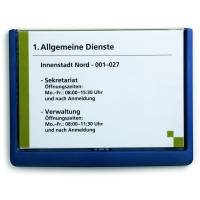 Durable Click Sign d&oslash;rskilt A5-tv&aelig;rformat bl&aring;