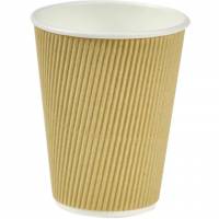 Ripple Wall kaffeb&aelig;ger 30cl brun 25stk