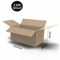 B&oslash;lgepapkasse 4 mm 510x280x245mm