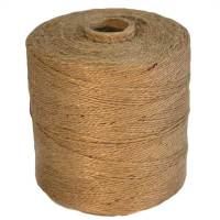 Jutegarn 6tr&aring;det bindegarn 170m natur