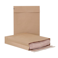 Papirforsendelsespose 250x350x50mm brun 250stk