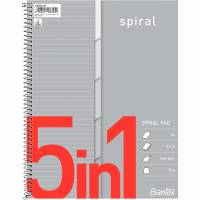 Bantex 5in1 Index spiralblok A4+ linjeret