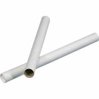 Papr&oslash;r 3mm 1900mm &Oslash;50mm uden l&aring;g hvid