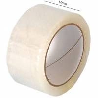 Solvent pakketape 50mmx66m klar