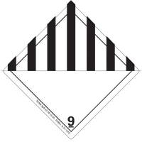 Fareetiket 'FARLIGE STOFFER' sort/hvid 250stk