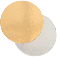 Papbund &Oslash;12cm guld/s&oslash;lv 100stk