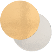 Papbund &Oslash;16cm guld/s&oslash;lv 100stk