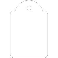 Apli h&aelig;ngem&aelig;rke 28x43mm hvid 500stk