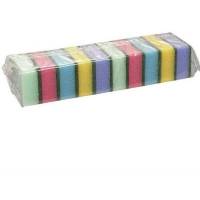 K&oslash;kkensvamp 6x9cm flerfarvet 10stk