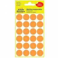 Avery 3173 farvekodingsdots &Oslash;18mm lysorange