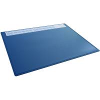Durable skriveunderlag m/d&aelig;kplade 50x65 cm bl&aring;