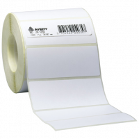 Avery 50x25mm etiketrulle hvid