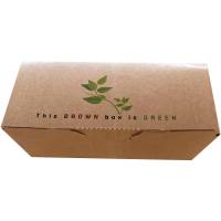 Dipboks med l&aring;g 33x82x30mm brun 600stk