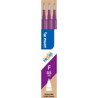 Pilot FriXion Clicker refill 0,5mm lilla pk. m/3 stk