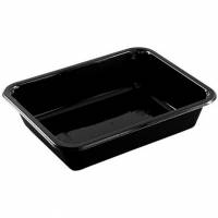 Bakke med 1 rum 1415 ml 178x227x49mm sort