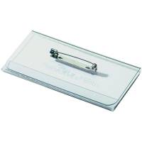 Durable navneskilt tv&aelig;rformat m/n&aring;l 40x75mm 100stk