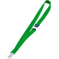 Durable halssnor m/karabinhage 44x2cm gr&oslash;n