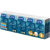 Grite Blossom lommet&oslash;rkl&aelig;der 3-lags 21x21cm hvid