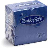 BulkySoft servietter 24x24cm bl&aring; 100stk