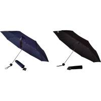 Taskeparaply m/strop &Oslash;95cm sort/bl&aring;