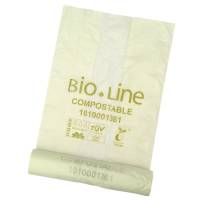 Bio-Line affaldspose 15L 45x45cm 12my gr&oslash;n 50stk