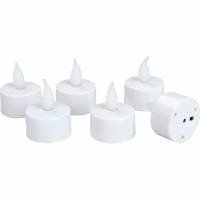 LED fyrfadslys &Oslash;4x4,5cm hvid 12stk