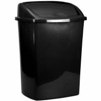 Affaldsspand med svingl&aring;g 26L sort