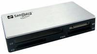 Sandberg USB 3.0 multikortl&aelig;ser sort