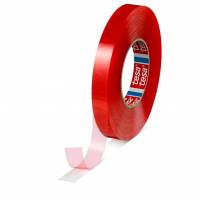 Tesa 4965 dobbeltkl&aelig;bende tape 19mmx50m r&oslash;d 16rl
