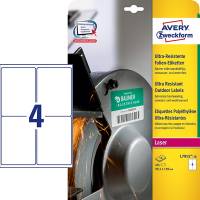 Avery L7915 laseretiket 99,1x139 hvid 40stk