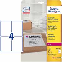 Avery L7994-25 vejrbestandig-etiket 99,1x139mm hvid