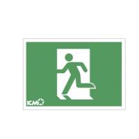 N&oslash;dskilt 75x52mm 'n&oslash;dudgang' gr&oslash;n