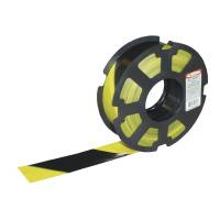 Afsp&aelig;rringsb&aring;nd PE 50mmx500m gul/sort