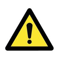 Advarselsskilt T4 trekant gul