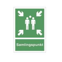 N&oslash;dskilt A4 'samlingspunkt' gr&oslash;n