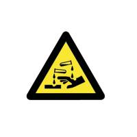 Advarselsskilt 50mm trekant gul