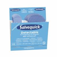 Salvequick Detector 6754 fingerplaster bl&aring; 6x30stk