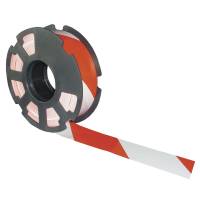 Afsp&aelig;rringsb&aring;nd PE 50mmx500m r&oslash;d/hvid