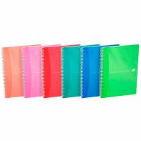 Oxford My Colours notesbog A4 kvadreret assorteret