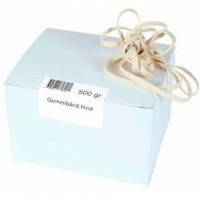 Gummib&aring;nd 250x10mm 500g hvid
