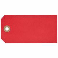 Manillam&aelig;rker 6x12cm r&oslash;d 1000stk