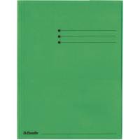 Esselte A4 kartonmappe 3 klapper gr&oslash;n