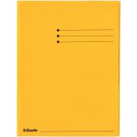 Esselte A4 kartonmappe 3 klapper gul