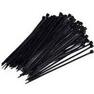 Kabelstrips 200x4,8mm sort 100stk