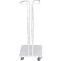 Tina Trolleys affaldsstativ m/hjul u/l&aring;g 60L hvid