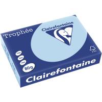 Trophee A4 kopipapir 80g pastel bl&aring; 500ark